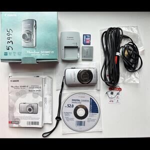 Canon PowerShot SD 980 IS Digital ELPH 12.1MP 5x Digital Camera - Silver OEM